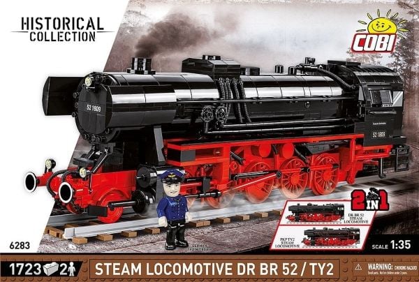 COBI DR BR 52/TY2 Steam Locomotive, Byggeklosser, 9 år, 1723 stykker