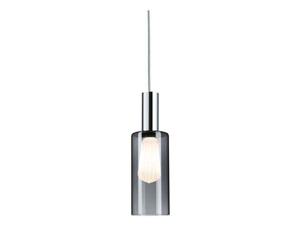 Paulmann 95607, Kjøkken, Restaurant, Innendørs, Lysegrå, Glass, Cylinder, Taklampe