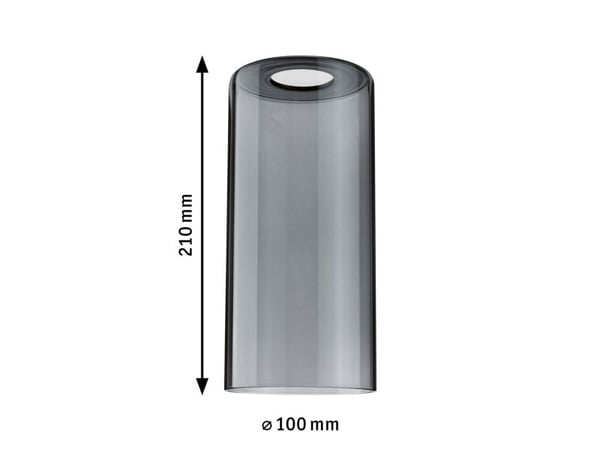 Paulmann 95607, Kjøkken, Restaurant, Innendørs, Lysegrå, Glass, Cylinder, Taklampe