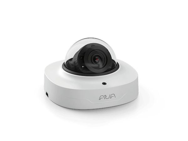 Ava Compact Dome - Nätverksövervakningskamera - kupol - inomhusbruk - färg (Dag&Natt) - 5 MP - 2688 x 1944 - fast lins - ljud - GbE - H.264, H.265,...
