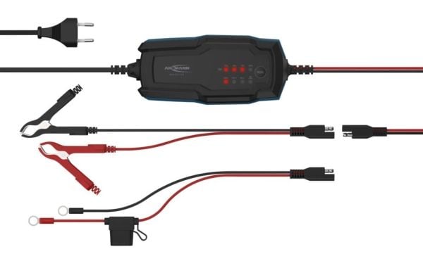 Ansmann 1001-0143, 6 - 12 V, Tyyppi C (Europistoke), 2 A, 230 V, Ylivaraus, Oikosulku, IP65