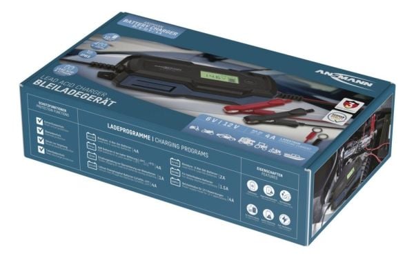 Ansmann 1001-0144, 6 - 14 V, Tyyppi C (Europistoke), 4 A, 230 V, Ylivaraus, Oikosulku, IP65