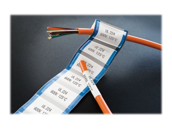 DYMO XTL - Polyolefin - svart på hvitt - 12 x 47 mm 65 etikett(er) (1 rull(er) x 65) hylser - for XTL 500