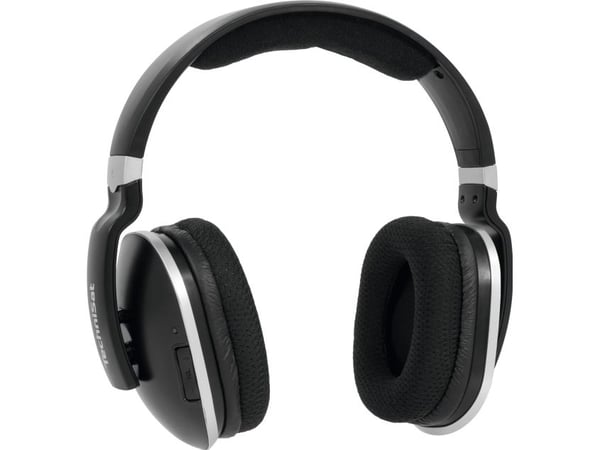 TechniSat StereoMan 2, Trådløs, Musikk, 450 g, Hodesett, Svart, Sølv
