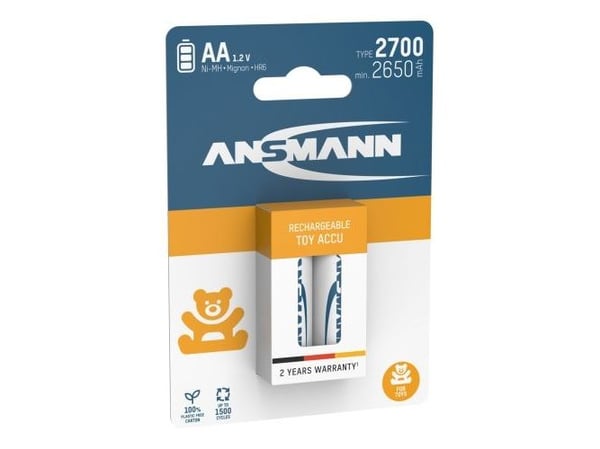 Ansmann 1312-0037, Batteri, Vit, Gul