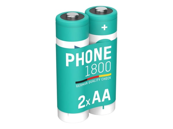 Ansmann 1312-0038, Ladattava akku, AA, Nikkelimetallihybridi (NiMH), 1,2 V, 2 kpl, 1800 mAh