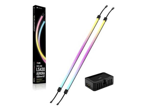 CORSAIR iCUE Link LS430 Aurora RGB - Belysningssett - svart - 430 mm