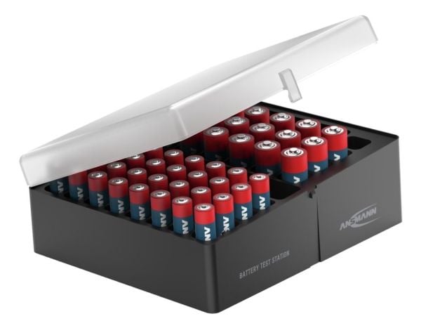 ANSMANN paristolaatikko, jossa 52 paristoa 20xMignon AA&amp;32xMicro AAA