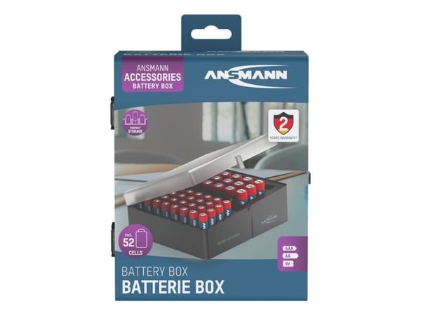 Ansmann 1900-0127, Engangsbatteri, AA, AAA, Alkalinsk, 1,5 V, 52 stykker, Høy
