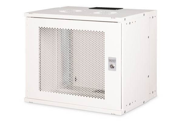 Digitus SOHO PRO Series - Skap - 540x400 mm (WxD) - veggmonterbar - RAL 7035, lysegrå - 9U - 19"