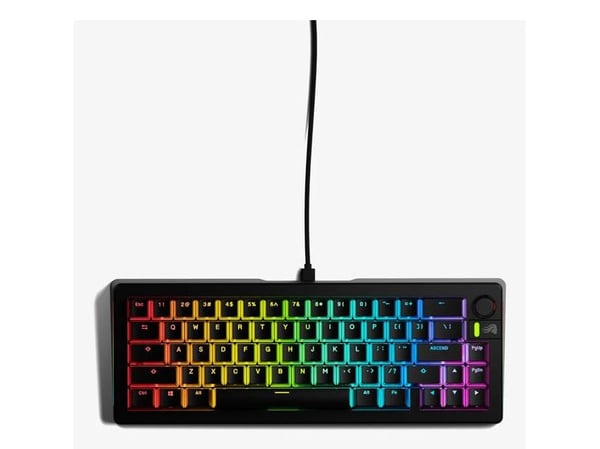 Glorious Gaming GMMK 3 100% Prebuilt, Koblet med ledninger (ikke trådløs), USB, Mekanisk nøkkelbryter, QWERTY, RGB LED, Svart