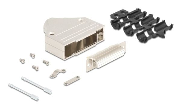 Delock - Seriell kontakt - DB-25 (hunn) til 25 soldering pin - sølv