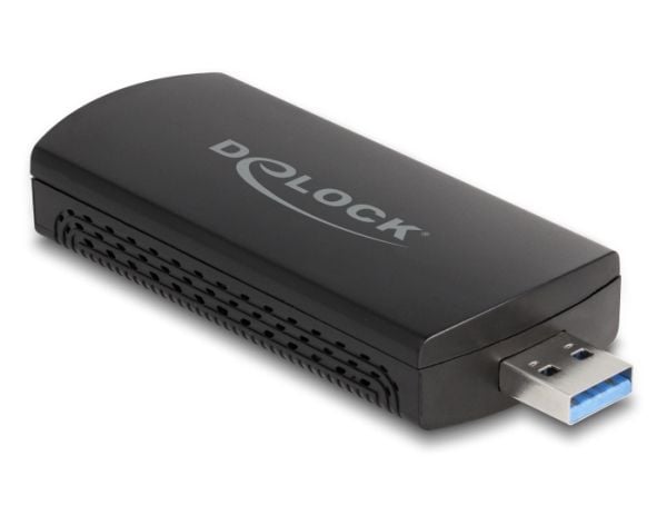 Delock - Nettverksadapter - USB 3.0 - Wi-Fi 6E - svart