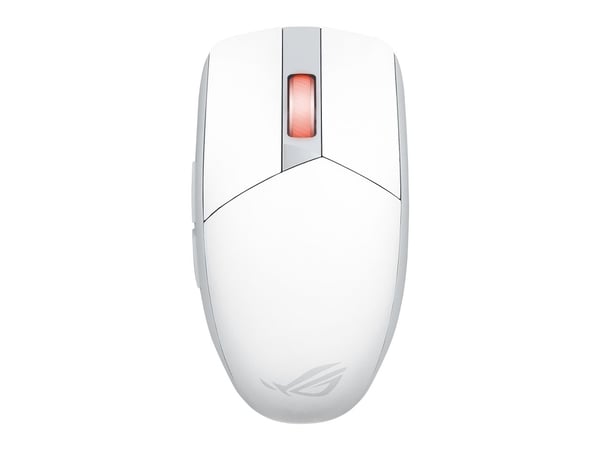 ASUS ROG Strix Impact III Wireless - Mus - høyre- og venstrehåndet - optisk - trådløs - Bluetooth 5.1, 2.4 GHz - USB ROG Omni trådløs mottaker - må...