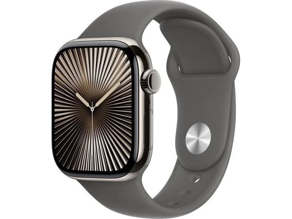 Apple Watch Series 10 smartklocka 46 mm GPS + Cellular, naturtitan S/M