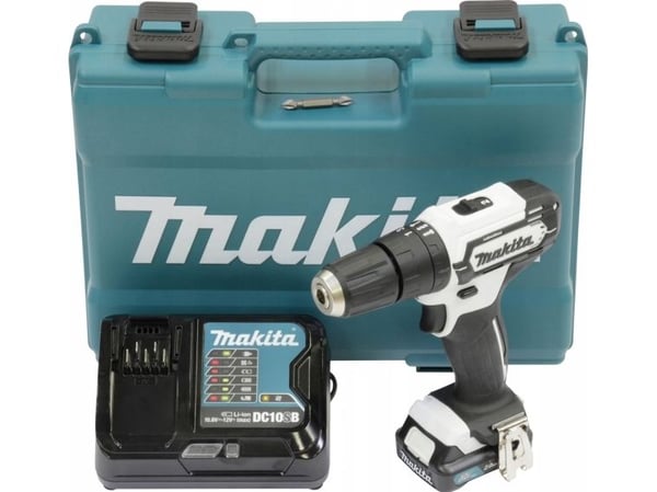 Makita HP333DSAW - Hammerbor/driver - trådløs - 2 hastigheter - nøkkelfri borhylse 10 mm - 30 N·m inkludert lader - 12 V