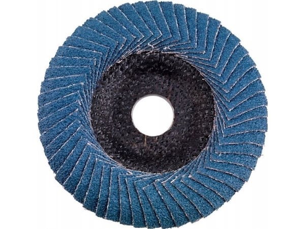 Metabo 626462000, Sammenleggbar skive, Flatt senter, Metall, Rustfritt stål, Stål, Alle merker, 12,5 cm, Blå