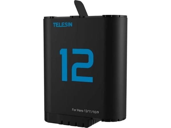 Telesin litiumbatteri til GoPro Hero 12/11/10/9 (blå)