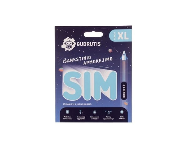 GUDRUTIS CARD PREPAYD GUDRUTIS SIMXL