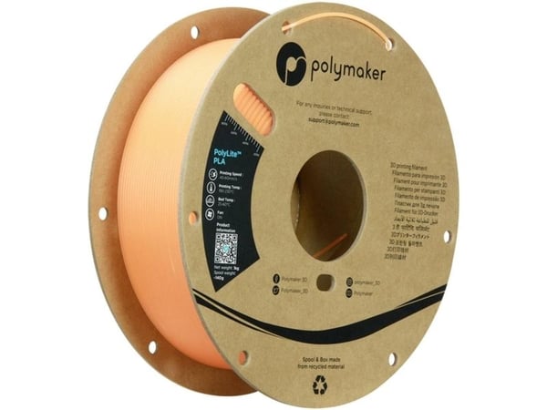 Filament Polymaker PolyLite Luminous PLA 1,75mm 1kg - Orange}