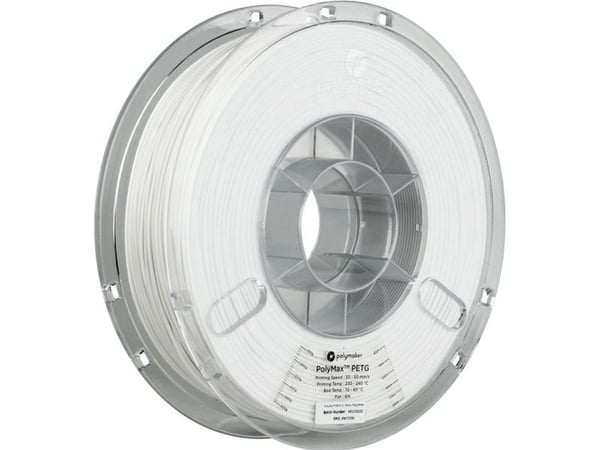 Poly Filament Polymaker PolyMax Tough PETG 1,75 mm 0,75 kg - hvit Poly Filament Polymaker PolyMax Tough PETG 1,75 mm 0,75 kg - hvit