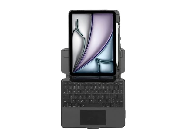 Targus Versavu - Tastatur og folioveske (tastaturetui) - med styrepute - bakbelysning - trådløs - Bluetooth 5.0 - QWERTY - Nordisk - svart - for Ap...