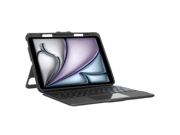Targus Versavu - Tastatur og folioveske (tastaturetui) - med styrepute - bakbelysning - trådløs - Bluetooth 5.0 - QWERTY - Nordisk - svart - for Ap...