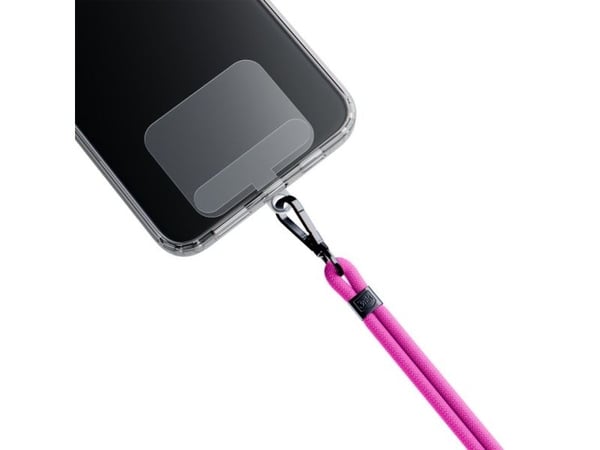 Smycz do phone - 3mk EasyClip - Róż (czarny)