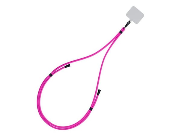Smycz do phone - 3mk EasyClip - Róż (czarny)