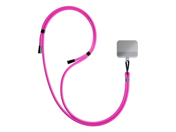 Smycz do phone - 3mk EasyClip - Róż (czarny)