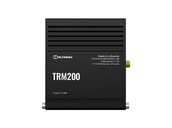 Teltonika TRM200000000, LTE modem, 9375 Kbit/s, Ulkoinen, musta, Verkko, Teho, Micro-USB