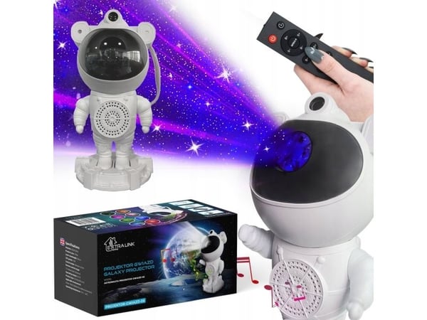 EXTRALINK HJEMASTRONAUT MED HØYTTALERSTJERNER PROJEKTOR 05