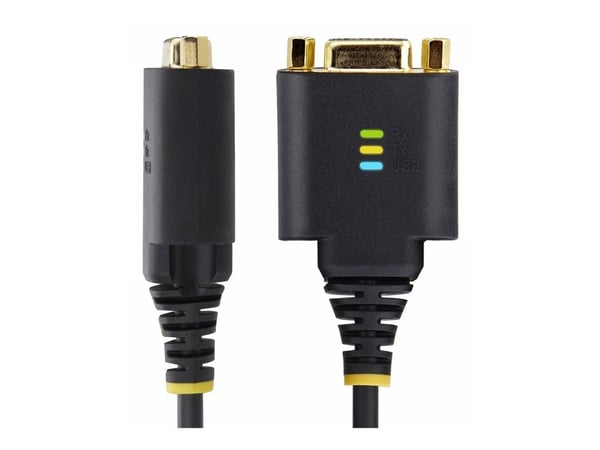 StarTech.com 1P1FFCN-USB-SERIAL, Musta, 0,3 m, USB Type-A, DB-9, urosliitin, naisliitin, naisliitin