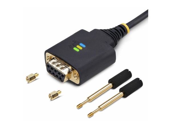StarTech.com 1P1FFCN-USB-SERIAL, Musta, 0,3 m, USB Type-A, DB-9, urosliitin, naisliitin, naisliitin