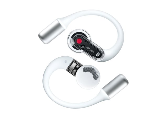 Nothing Ear (open) - True wireless-hodetelefoner med mikrofon - åpent øre - Bluetooth - aktiv støydemping - hvit