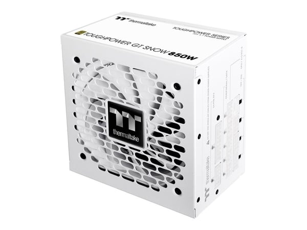 Thermaltake ToughPower GT Snow 850W - Strømforsyning (intern) - ATX12V 3.1/ EPS12V - 80 PLUS Gold - AC 100-240 V - 850 watt - aktiv PFC - snø Thermaltake ToughPower GT Snow 850W - Strømforsyning (intern) - ATX12V 3.1/ EPS12V - 80 PLUS Gold - AC 100-240 V - 850 watt - aktiv PFC - snø