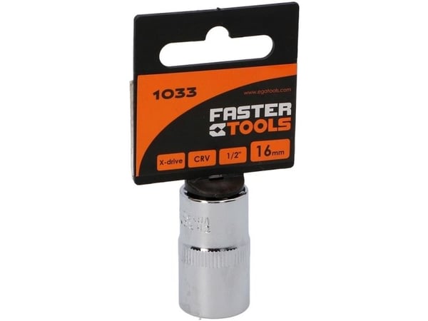 FASTER TOOLS FASTER TOOLS kuusiokolo 1/2" 16 yksi koko
