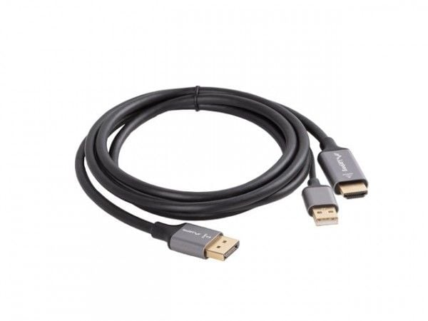 KABEL HDMI(M)->DISPLAYPORT(M) 1,8M 4K CZARNY LANBERG