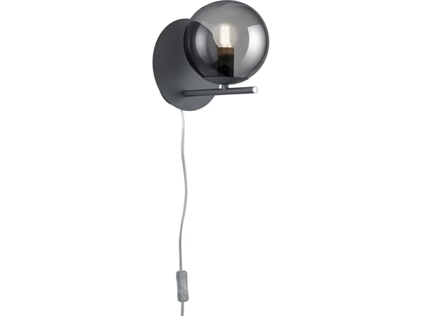 Trio Pure - vegglampe, antrasitt og Savolasi, E14