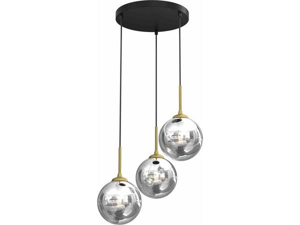 Hengelampe Domoletti PENDANT LIGHT BURSA 3xE14 rund BL/gull
