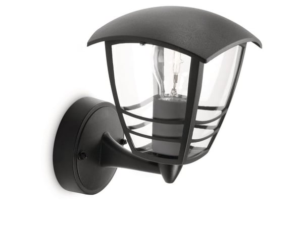 Philips myGarden Creek - Vegglampe - 1 sokkel - E27 - lanterne - svart