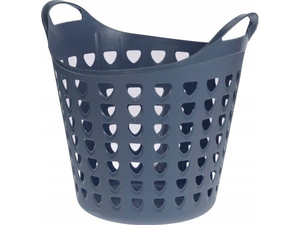 Storage Solutions elastisk tvättkorg i plast, 26 l