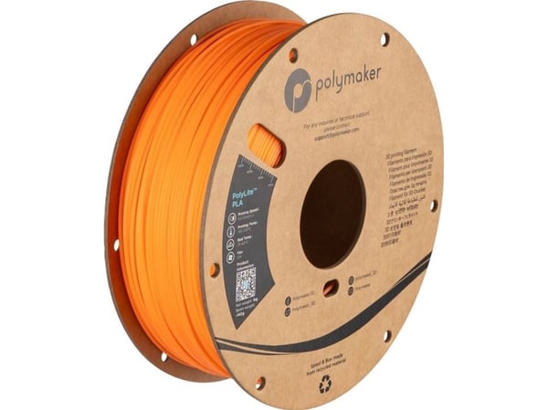 Filament Polymaker PolyLite Luminous PLA 1,75mm 1kg - Orange}