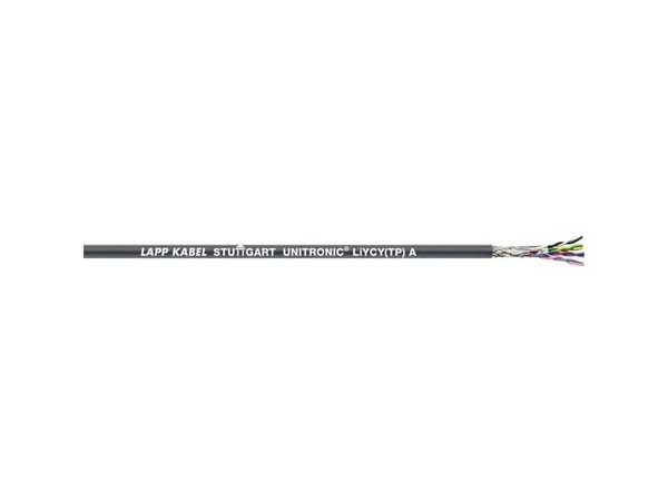 LAPP 66232-152 datakabel UNITRONIC® LiYCY (TP) A 2 x 2 x 0,23 mm² mörkgrå 152 m