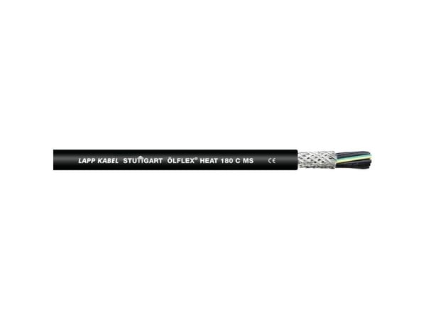 LAPP ÖLFLEX® HEAT 180 C MS Korkean lämpötilan kaapeli 7 G 1 mm² Musta 46712-100 100 m