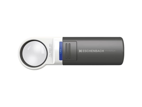 Eschenbach 151112, Batteri, AA, Håndholdt forstørrelsesglass, Sort, Hvit