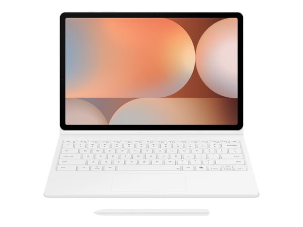 Samsung EF-DX825 - Tastatur og folioveske (bokomslag) - AI-tast - med styreplate - trådløs - POGO pin, Bluetooth - hvit tastatur, hvit boks - for G...