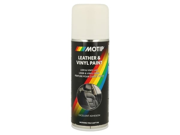 Motip læder og vinyl maling RAL9016 200ml