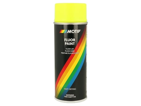 Motip Flouriserende spray 400ml gul