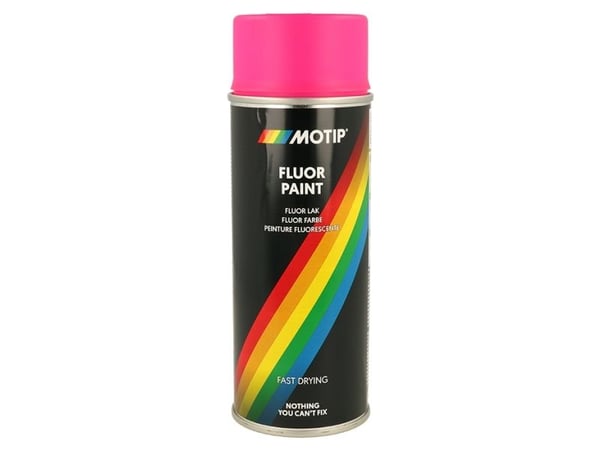Motip fluorescerande spray rosa 400 ml